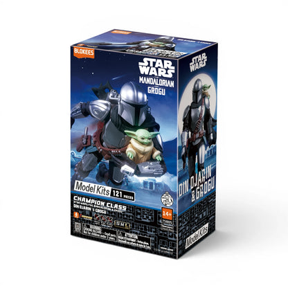 Blokees Din Djarin & Grogu Action Character - Model Kit