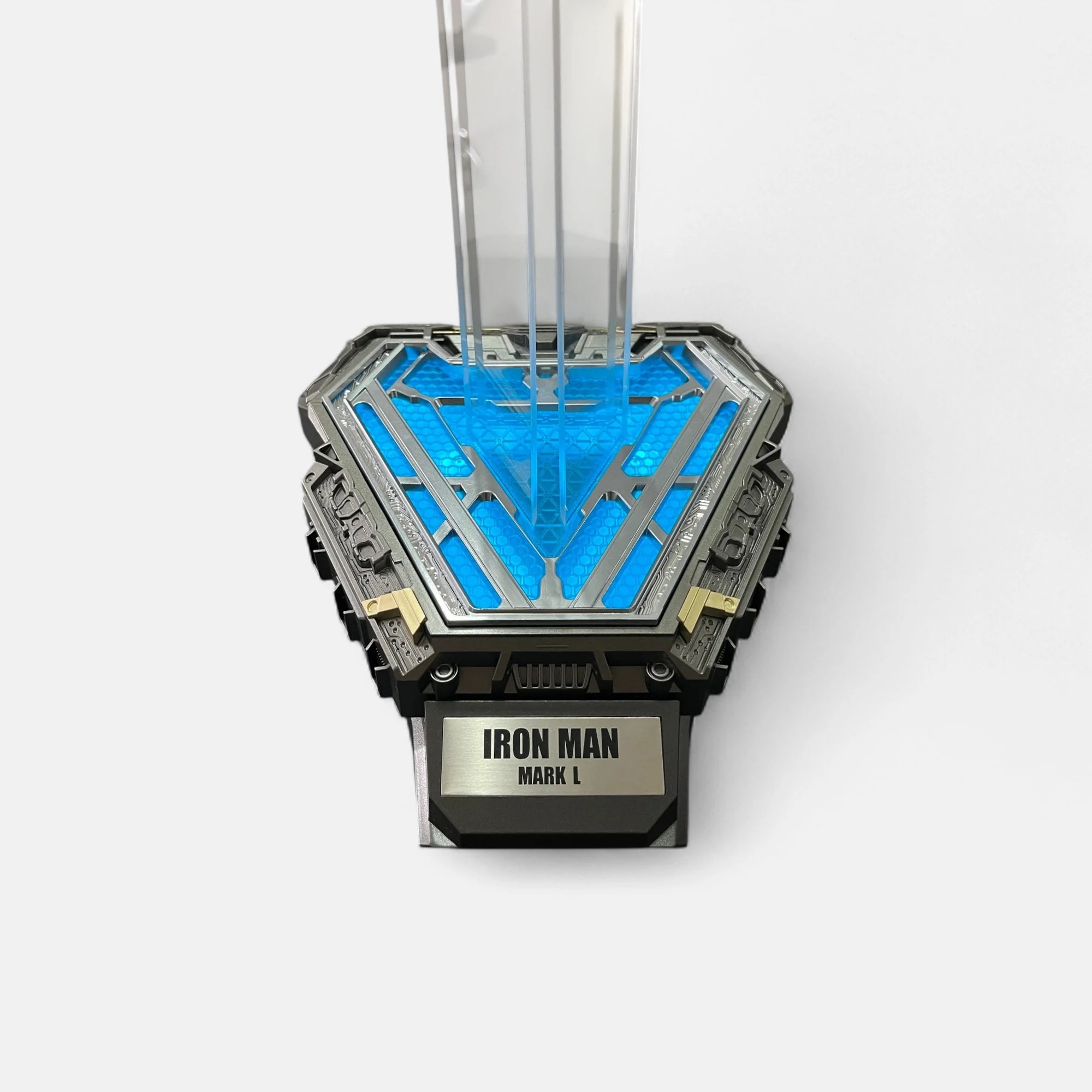 Iron Man MK50 Helmet Stand closeup