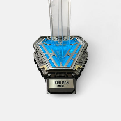 Iron Man MK50 Helmet Stand closeup
