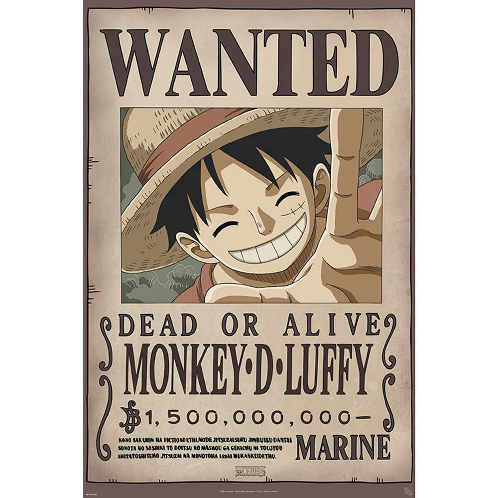 One Piece Wanted Luffy 61 x 91.5cm Maxi Poster