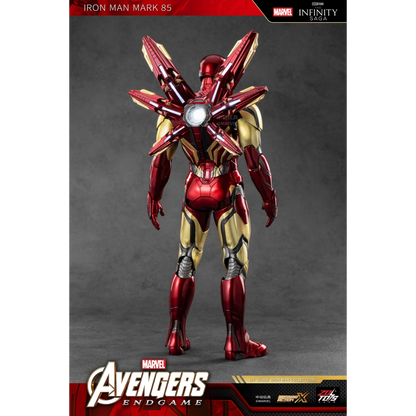 ZD Toys Iron Man Mark 85 LED action figure standing pose.
