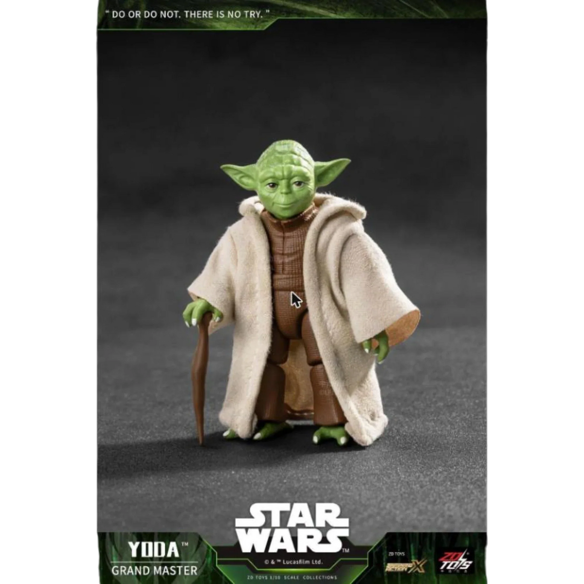 ZD Toys Yoda action figure sitting pose.