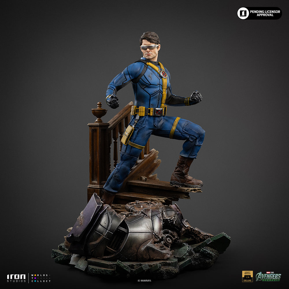 Iron Studios Cyclops Legacy Replica 1/4 Statue, Deluxe Ver statue - unpainted prototype detail view, interchangeable arm part 2