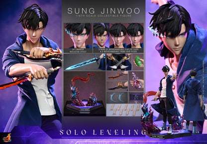 Hot Toys Sung Jinwoo Solo Leveling 1/6 scale figure — eye chips and hair pieces