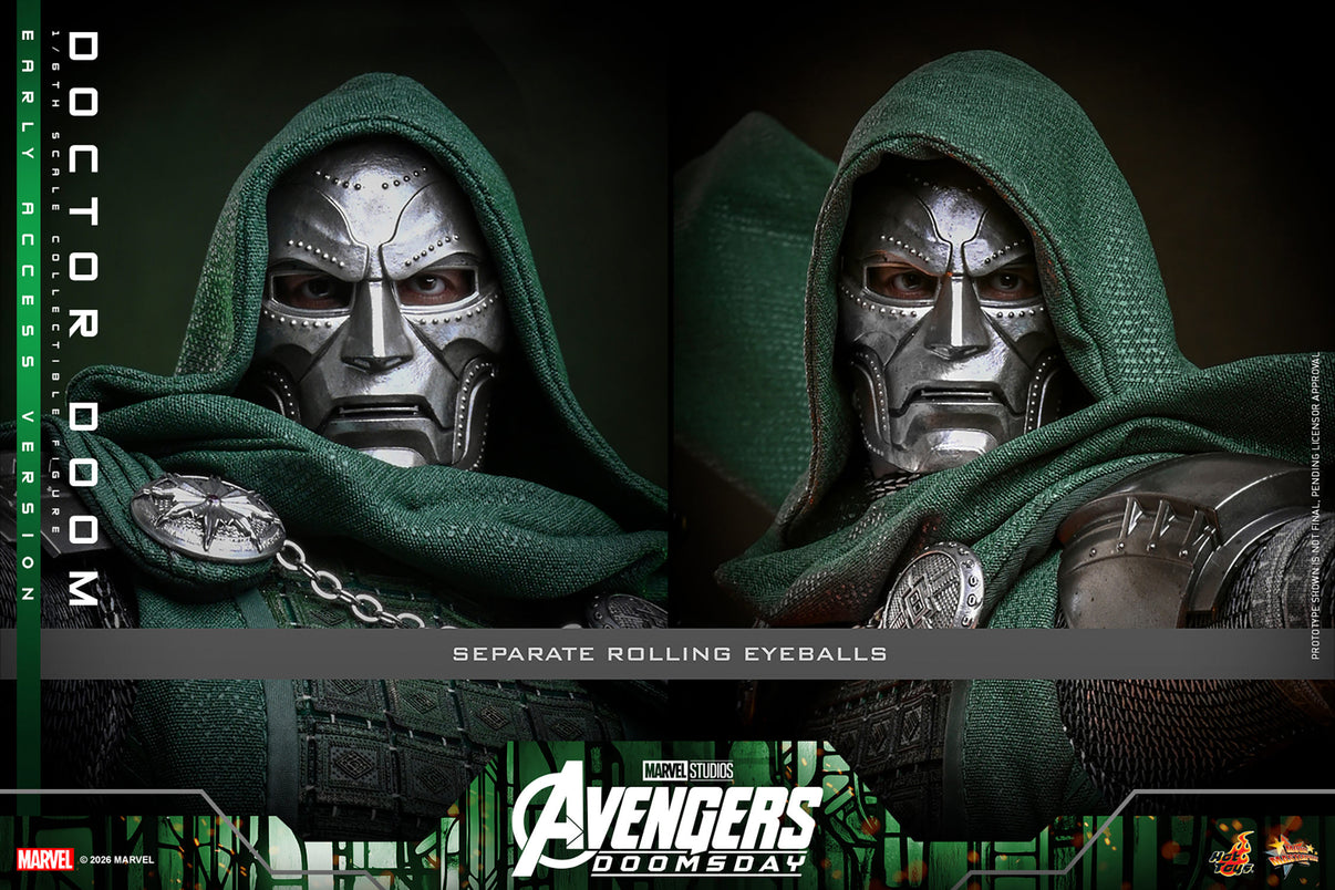 Hot Toys Doctor Doom Avengers Doomsday 1/6 scale figure — mystic power hands