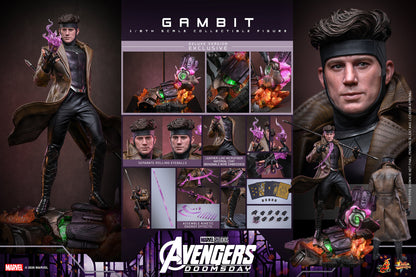 Hot Toys Gambit Avengers Doomsday Deluxe 1/6 scale figure — kinetic energy effects