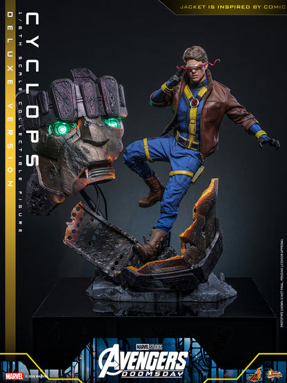 Hot Toys Cyclops Avengers Doomsday Deluxe 1/6 scale figure — interchangeable visors