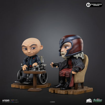 Iron Studios Professor X & Magneto Avengers: Doomsday MiniCo statue - unpainted prototype detail view 2