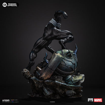 Iron Studios Spider-Man Black Suit BDS Art Scale 1/10 statue - unpainted prototype detail view 4